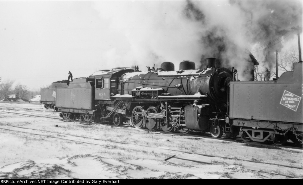 MILW 2-8-2 #635 - Milwaukee Road